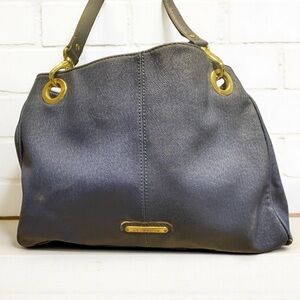 Liz Claiborne Royal Blue and Gold Shoulder tote Bag luxury vintage stylish purse